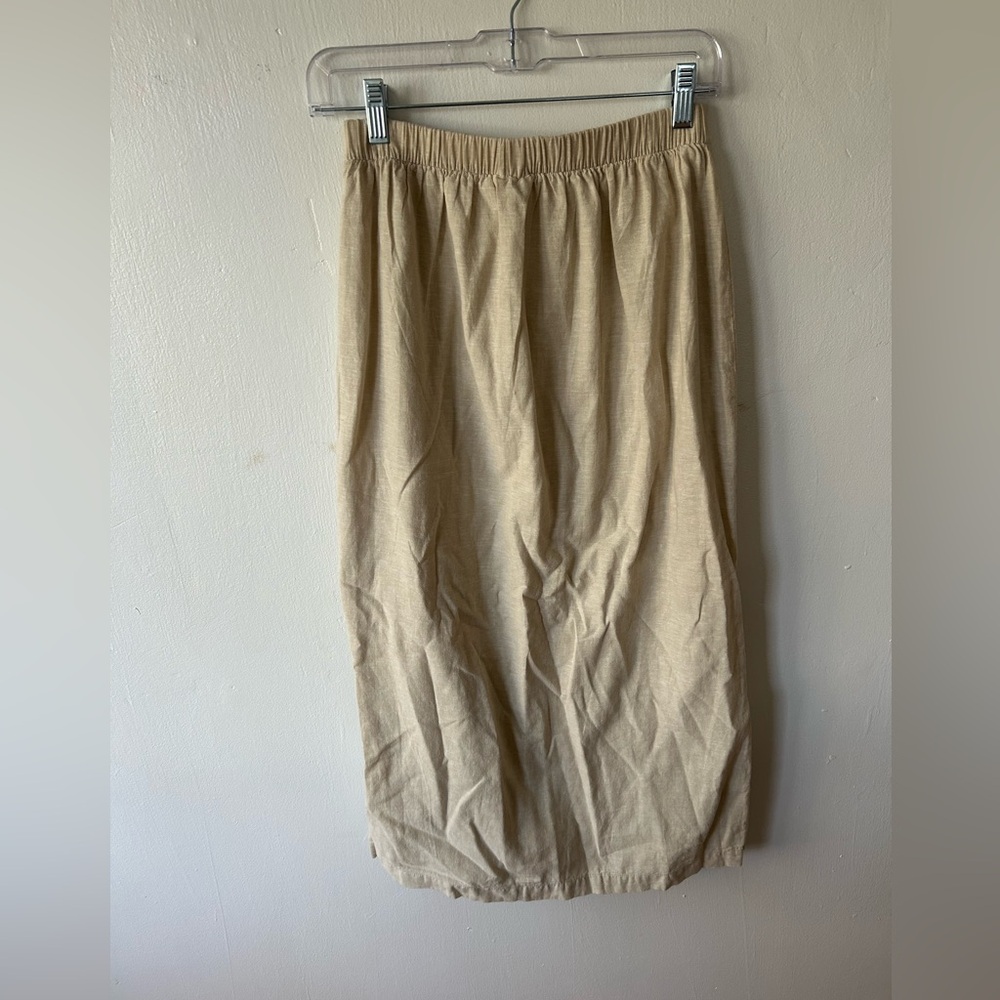 GAP Linen-Blend Midi Slip Skirt - Picture 8 of 8